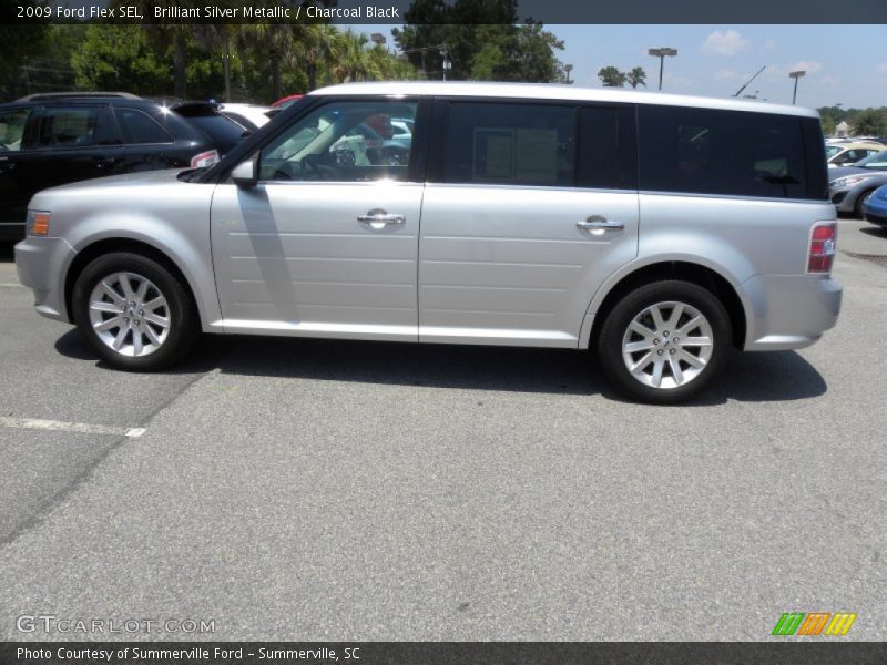 Brilliant Silver Metallic / Charcoal Black 2009 Ford Flex SEL