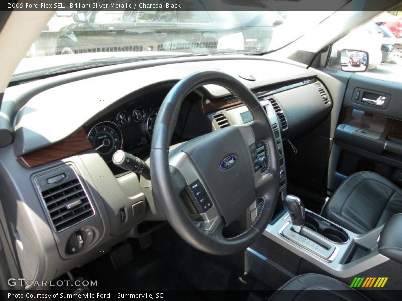 Brilliant Silver Metallic / Charcoal Black 2009 Ford Flex SEL