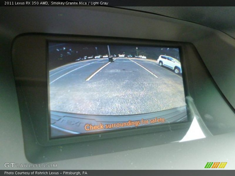 Smokey Granite Mica / Light Gray 2011 Lexus RX 350 AWD