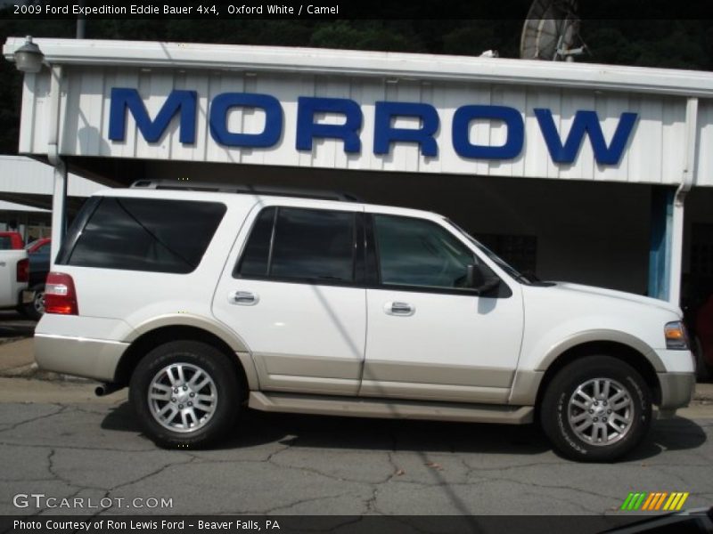 Oxford White / Camel 2009 Ford Expedition Eddie Bauer 4x4