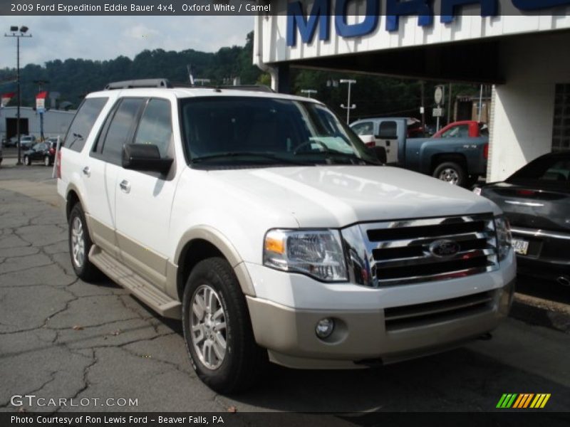 Oxford White / Camel 2009 Ford Expedition Eddie Bauer 4x4