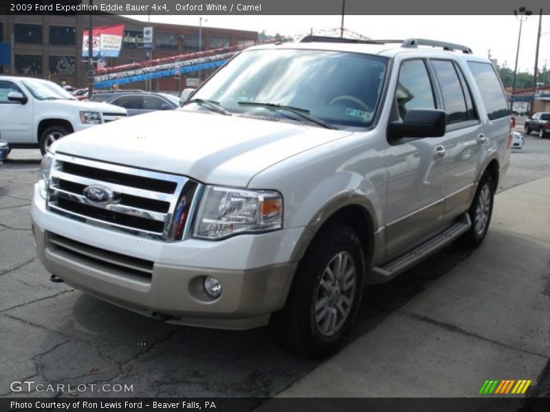Oxford White / Camel 2009 Ford Expedition Eddie Bauer 4x4