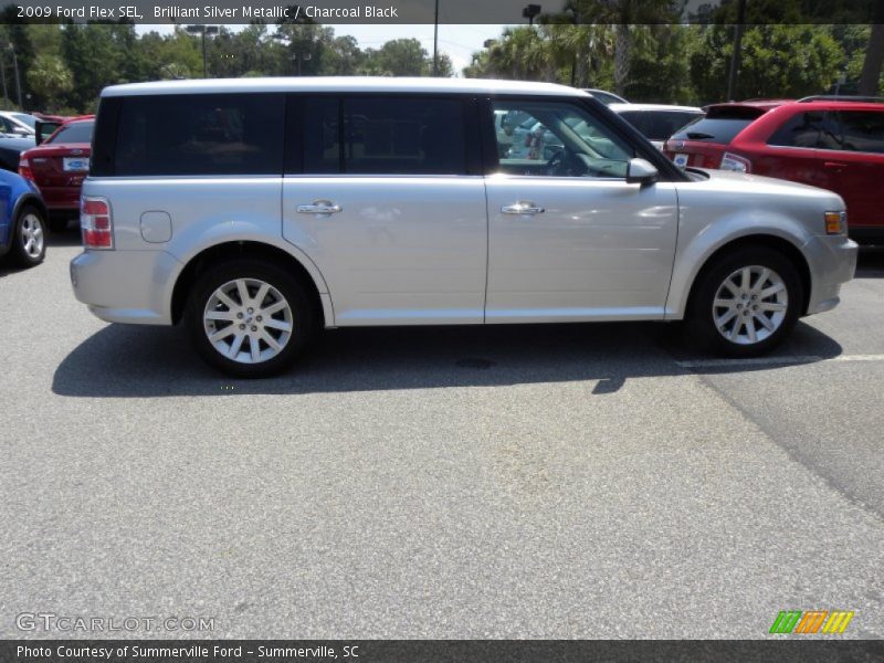 Brilliant Silver Metallic / Charcoal Black 2009 Ford Flex SEL