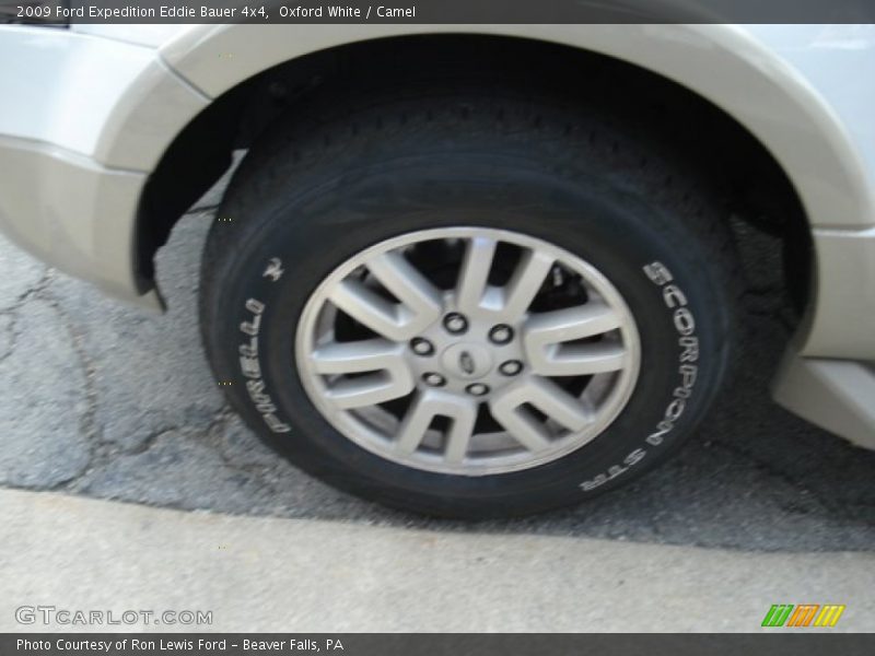 Oxford White / Camel 2009 Ford Expedition Eddie Bauer 4x4