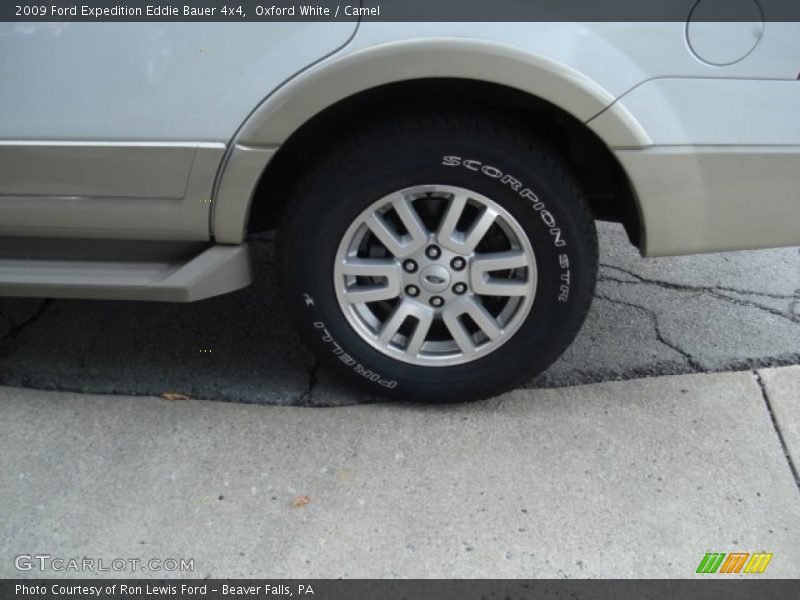 Oxford White / Camel 2009 Ford Expedition Eddie Bauer 4x4