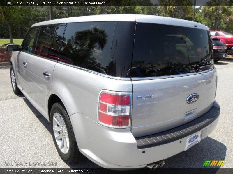 Brilliant Silver Metallic / Charcoal Black 2009 Ford Flex SEL