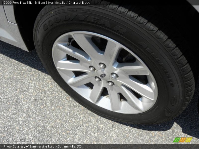 Brilliant Silver Metallic / Charcoal Black 2009 Ford Flex SEL