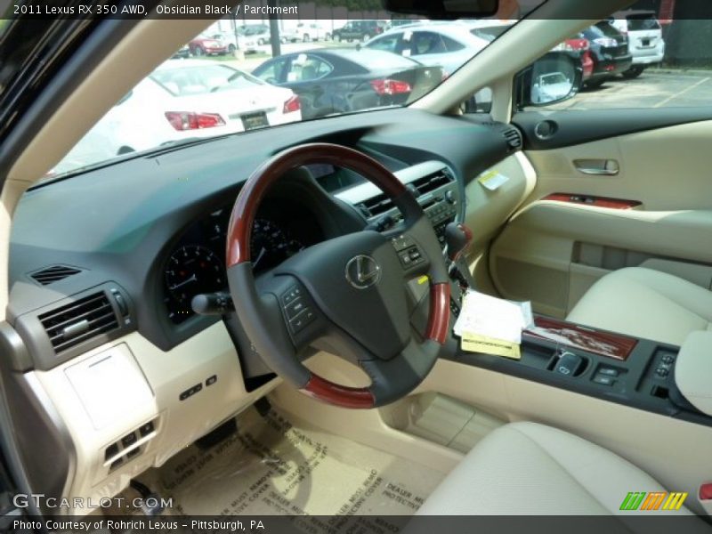 Obsidian Black / Parchment 2011 Lexus RX 350 AWD