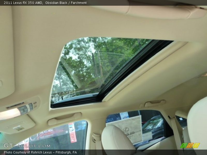 Obsidian Black / Parchment 2011 Lexus RX 350 AWD