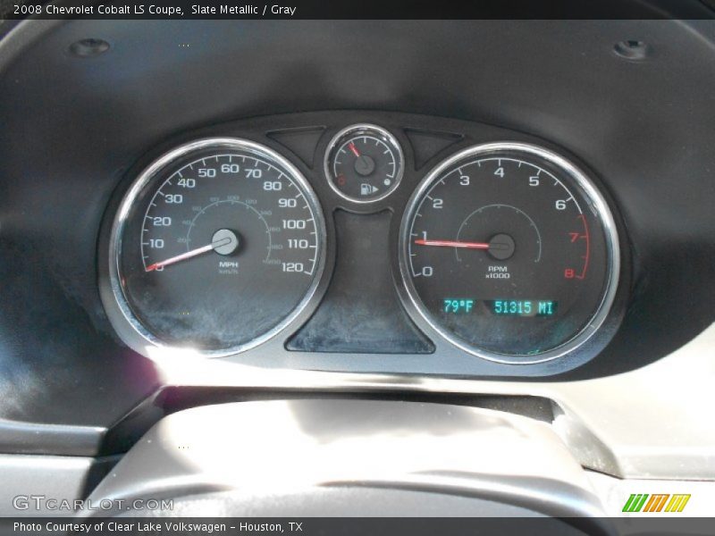 Slate Metallic / Gray 2008 Chevrolet Cobalt LS Coupe