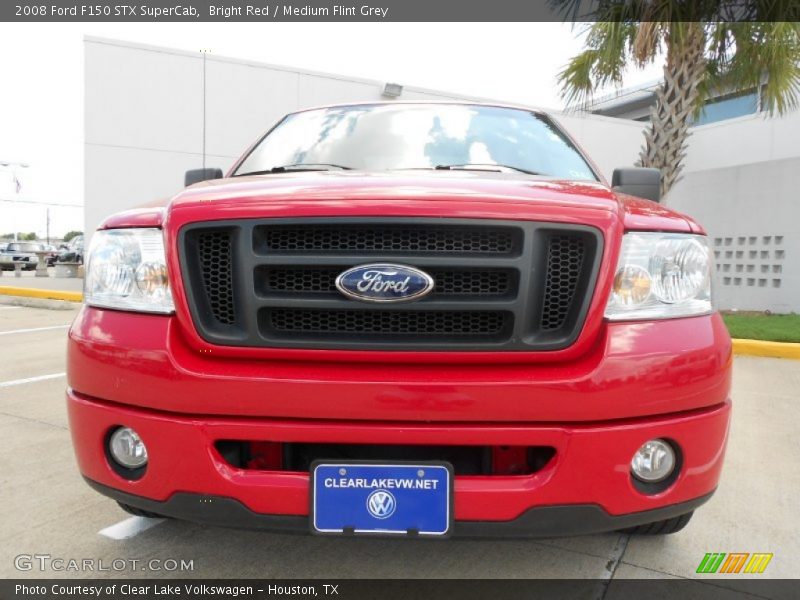 Bright Red / Medium Flint Grey 2008 Ford F150 STX SuperCab