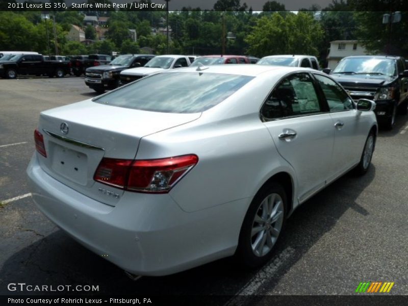 Starfire White Pearl / Light Gray 2011 Lexus ES 350