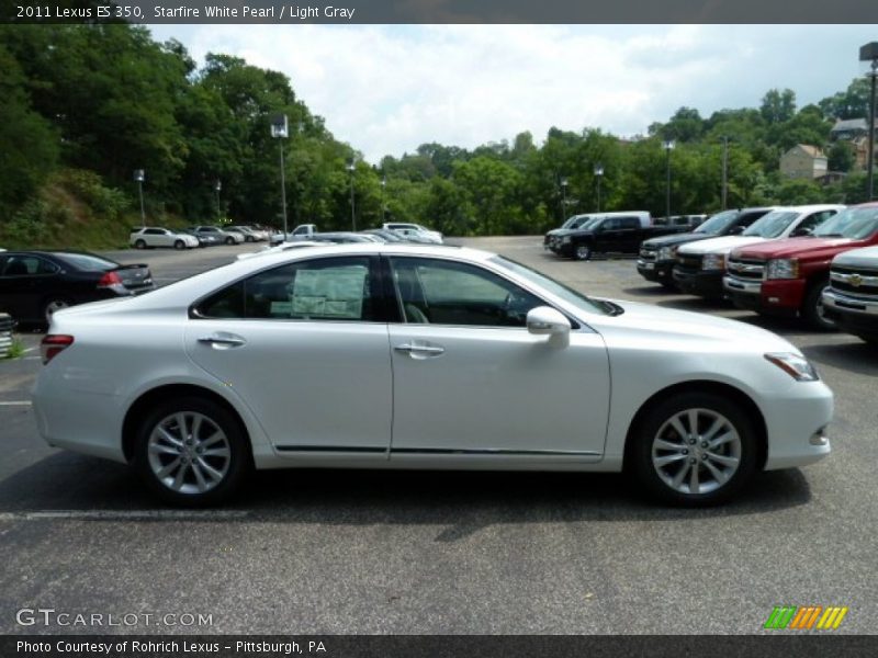 Starfire White Pearl / Light Gray 2011 Lexus ES 350