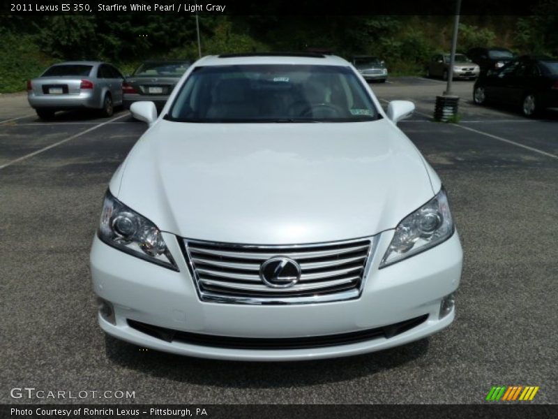 Starfire White Pearl / Light Gray 2011 Lexus ES 350