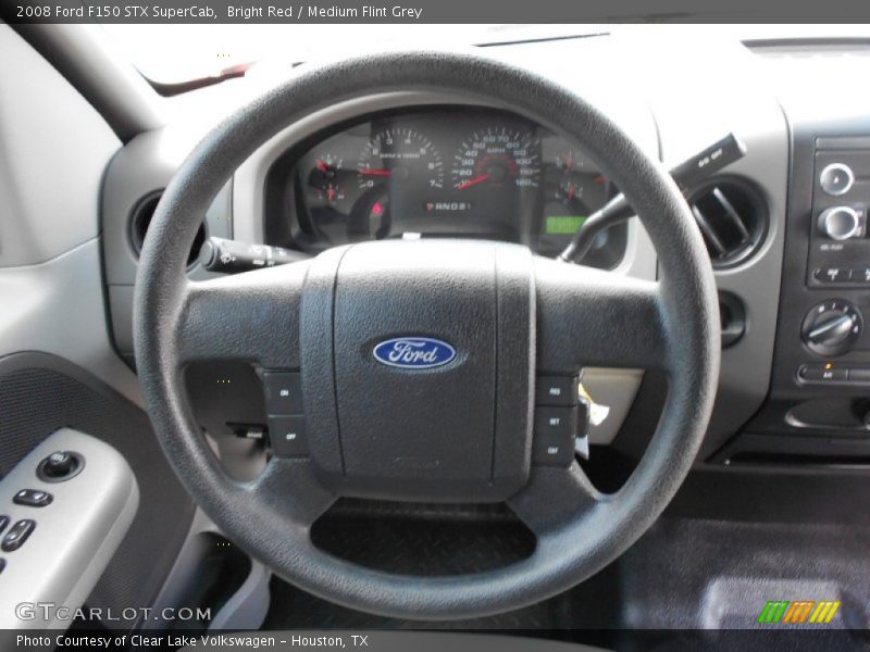 Bright Red / Medium Flint Grey 2008 Ford F150 STX SuperCab
