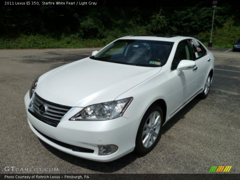 Starfire White Pearl / Light Gray 2011 Lexus ES 350