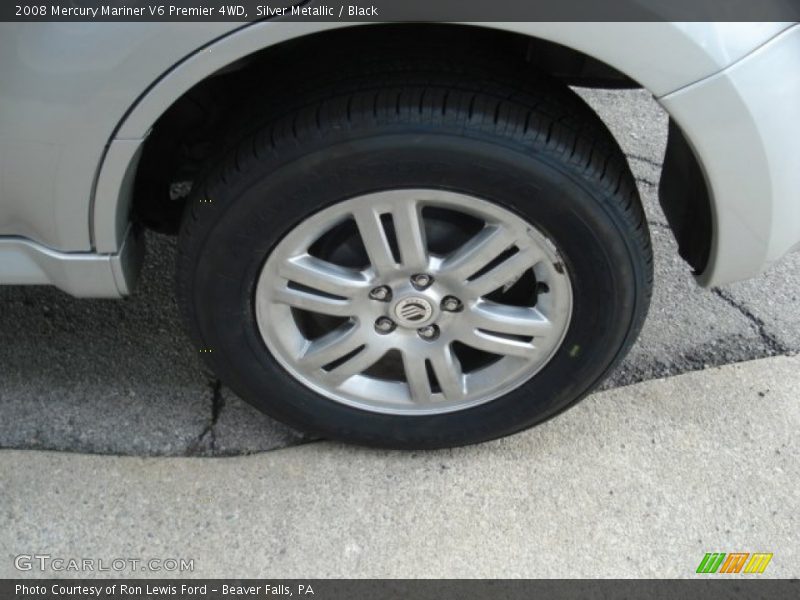Silver Metallic / Black 2008 Mercury Mariner V6 Premier 4WD