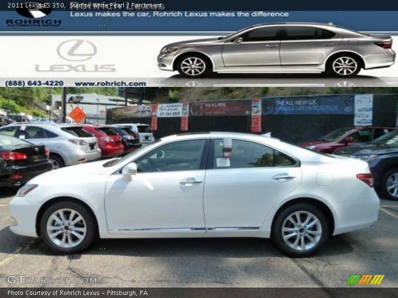 Starfire White Pearl / Parchment 2011 Lexus ES 350