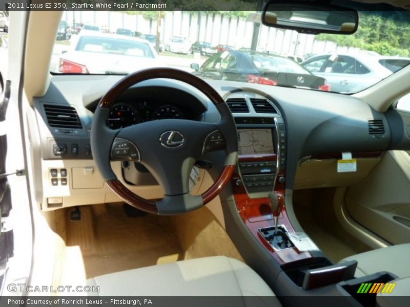 Starfire White Pearl / Parchment 2011 Lexus ES 350