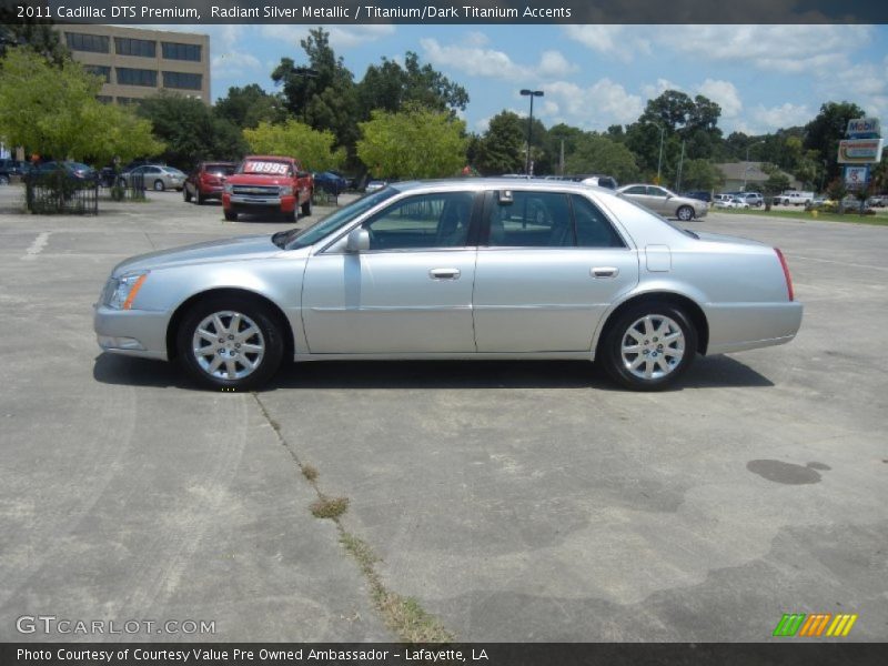 Radiant Silver Metallic / Titanium/Dark Titanium Accents 2011 Cadillac DTS Premium
