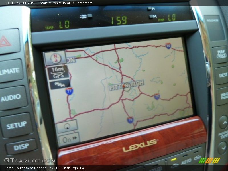 Starfire White Pearl / Parchment 2011 Lexus ES 350