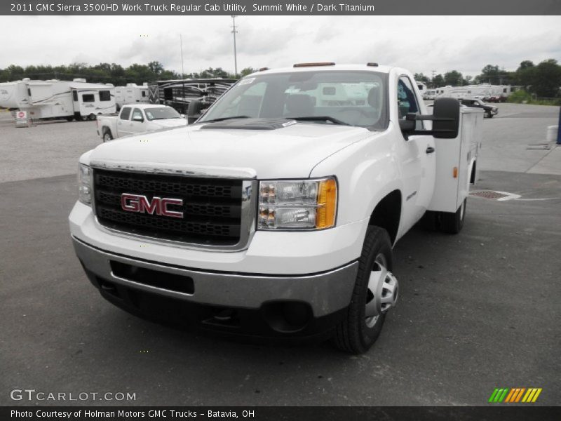 Front 3/4 View of 2011 Sierra 3500HD Work Truck Regular Cab Utility