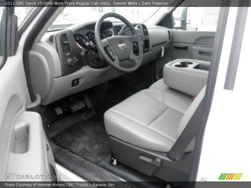  2011 Sierra 3500HD Work Truck Regular Cab Utility Dark Titanium Interior