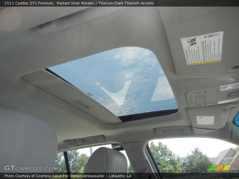 Radiant Silver Metallic / Titanium/Dark Titanium Accents 2011 Cadillac DTS Premium