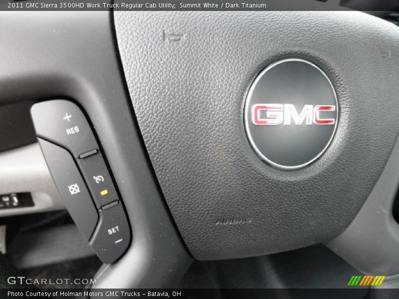 Summit White / Dark Titanium 2011 GMC Sierra 3500HD Work Truck Regular Cab Utility