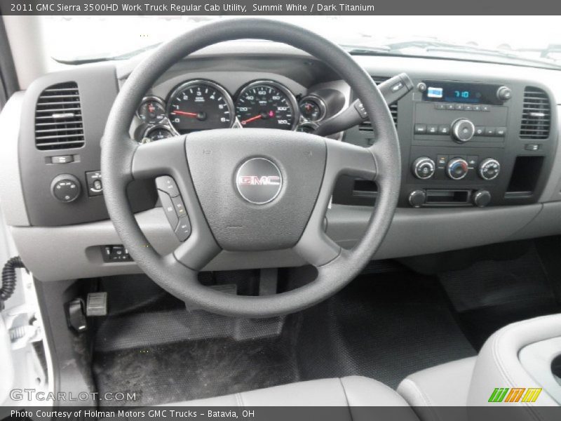 Dashboard of 2011 Sierra 3500HD Work Truck Regular Cab Utility