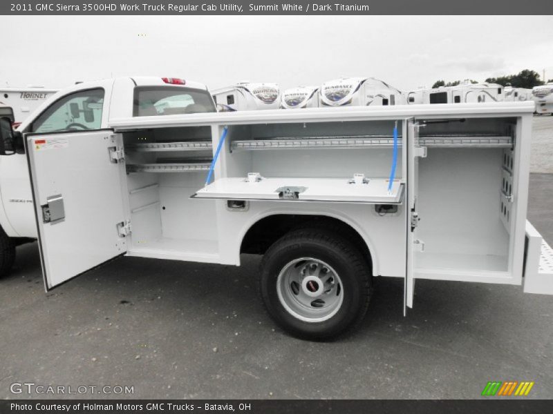 Summit White / Dark Titanium 2011 GMC Sierra 3500HD Work Truck Regular Cab Utility
