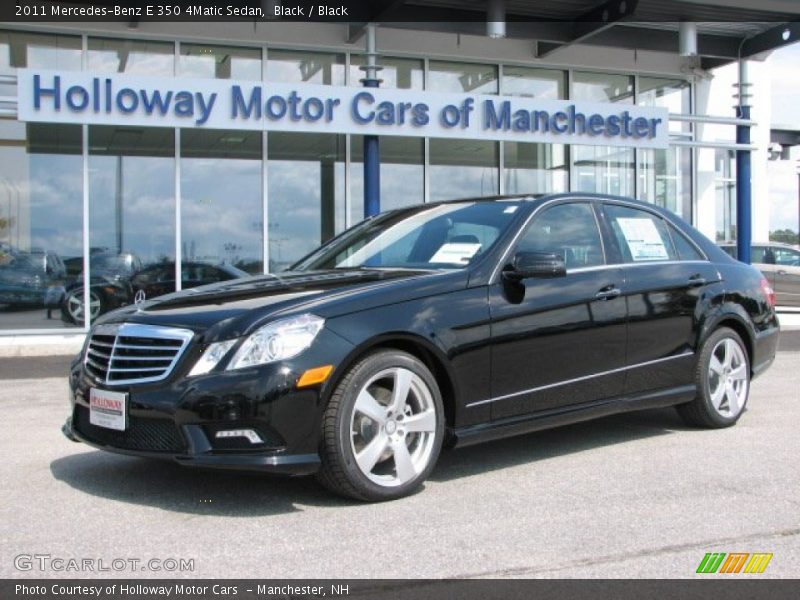 Black / Black 2011 Mercedes-Benz E 350 4Matic Sedan