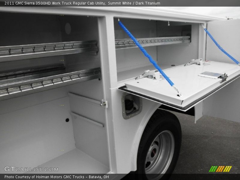 Summit White / Dark Titanium 2011 GMC Sierra 3500HD Work Truck Regular Cab Utility