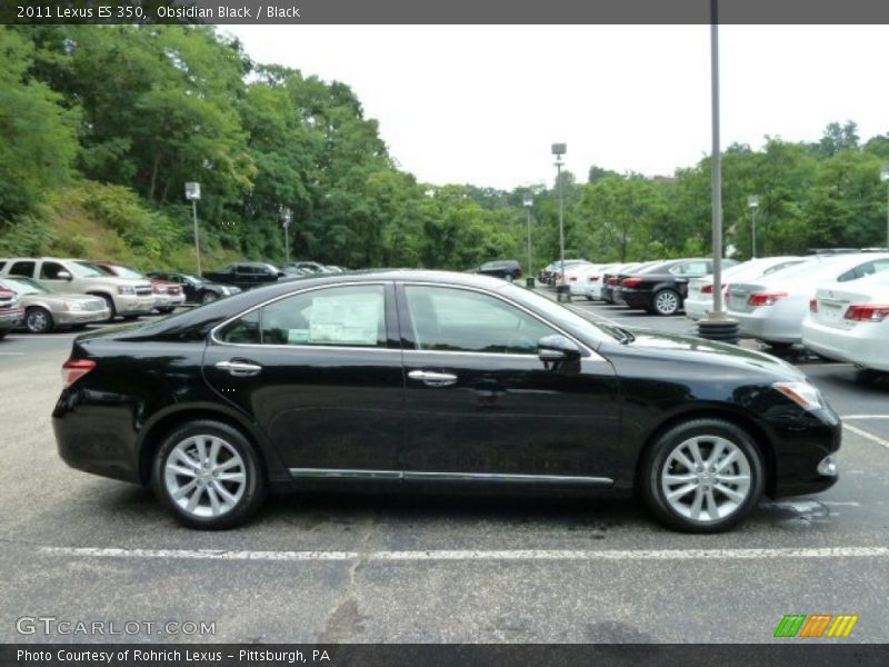 Obsidian Black / Black 2011 Lexus ES 350