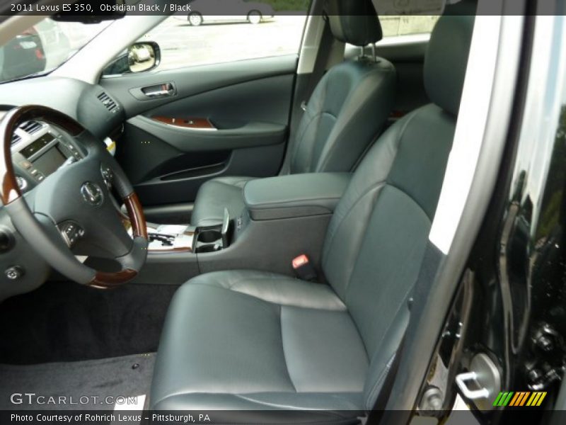 Obsidian Black / Black 2011 Lexus ES 350