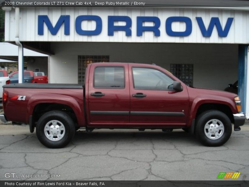 Deep Ruby Metallic / Ebony 2008 Chevrolet Colorado LT Z71 Crew Cab 4x4