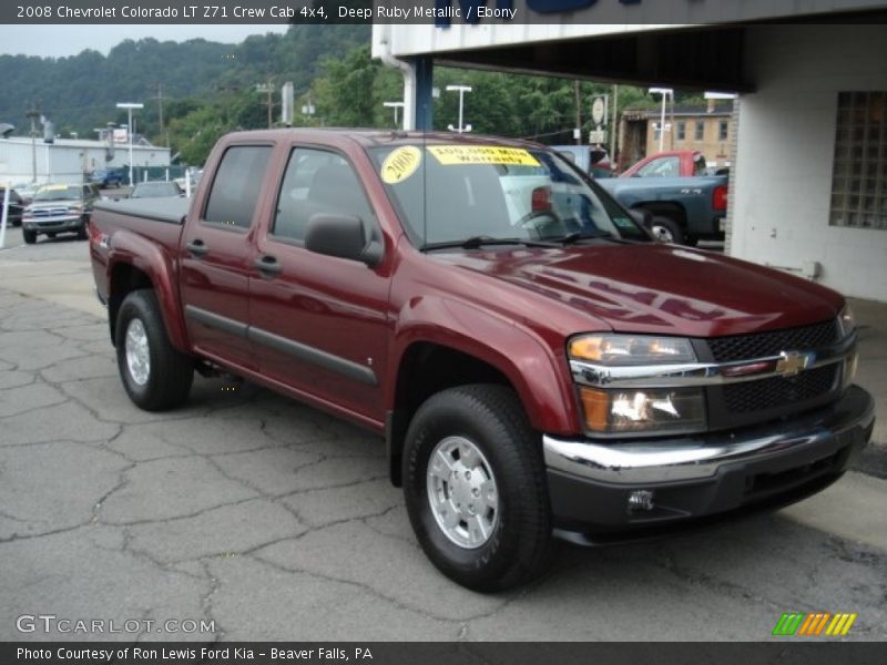 Deep Ruby Metallic / Ebony 2008 Chevrolet Colorado LT Z71 Crew Cab 4x4