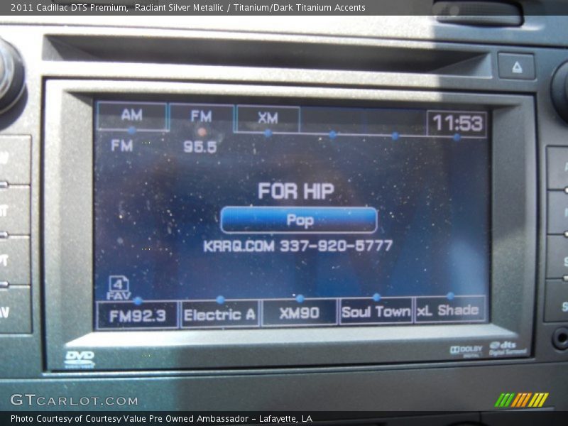 Radiant Silver Metallic / Titanium/Dark Titanium Accents 2011 Cadillac DTS Premium