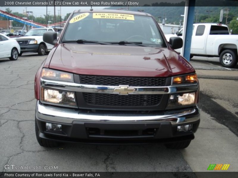 Deep Ruby Metallic / Ebony 2008 Chevrolet Colorado LT Z71 Crew Cab 4x4
