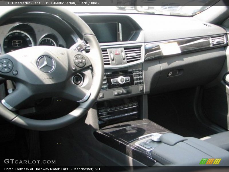 Black / Black 2011 Mercedes-Benz E 350 4Matic Sedan