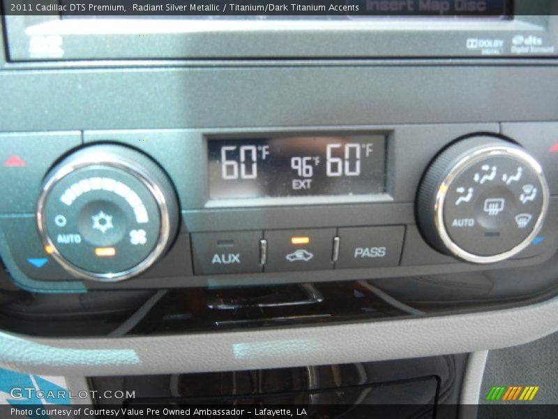 Radiant Silver Metallic / Titanium/Dark Titanium Accents 2011 Cadillac DTS Premium