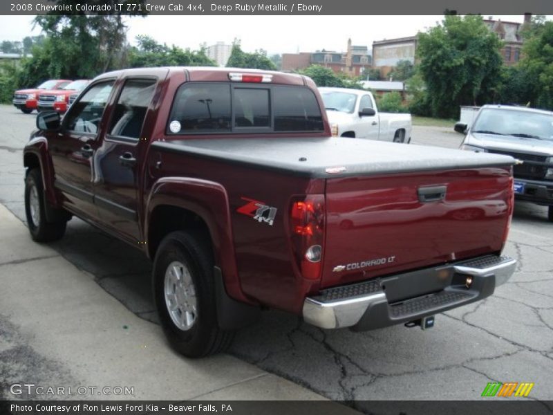 Deep Ruby Metallic / Ebony 2008 Chevrolet Colorado LT Z71 Crew Cab 4x4