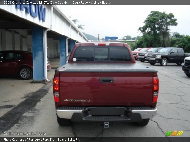 Deep Ruby Metallic / Ebony 2008 Chevrolet Colorado LT Z71 Crew Cab 4x4