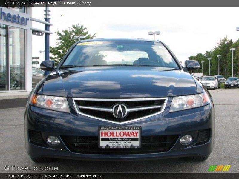 Royal Blue Pearl / Ebony 2008 Acura TSX Sedan