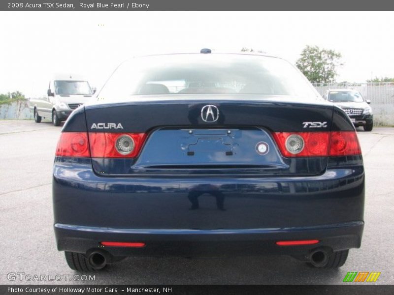 Royal Blue Pearl / Ebony 2008 Acura TSX Sedan