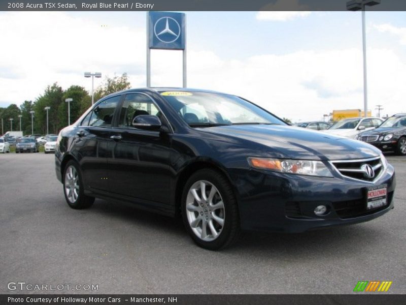 Royal Blue Pearl / Ebony 2008 Acura TSX Sedan
