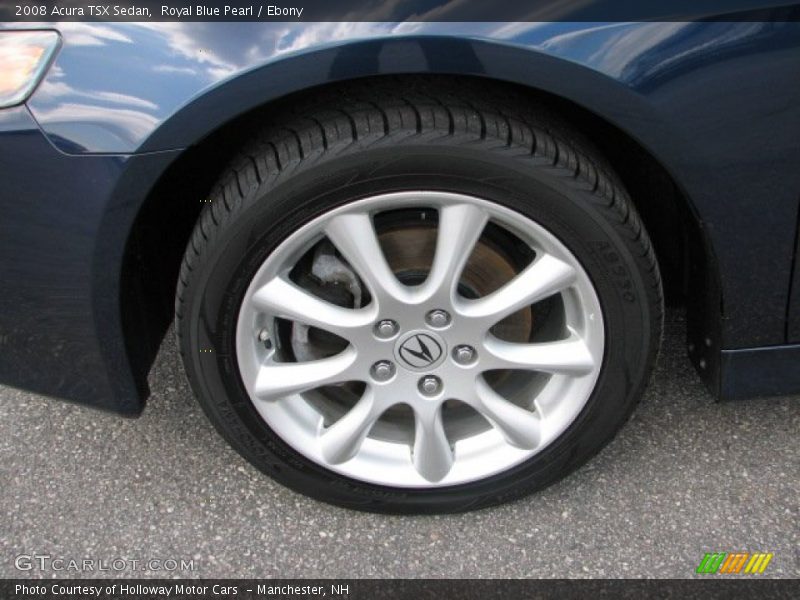 Royal Blue Pearl / Ebony 2008 Acura TSX Sedan