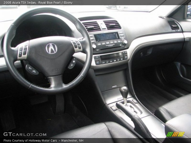 Royal Blue Pearl / Ebony 2008 Acura TSX Sedan
