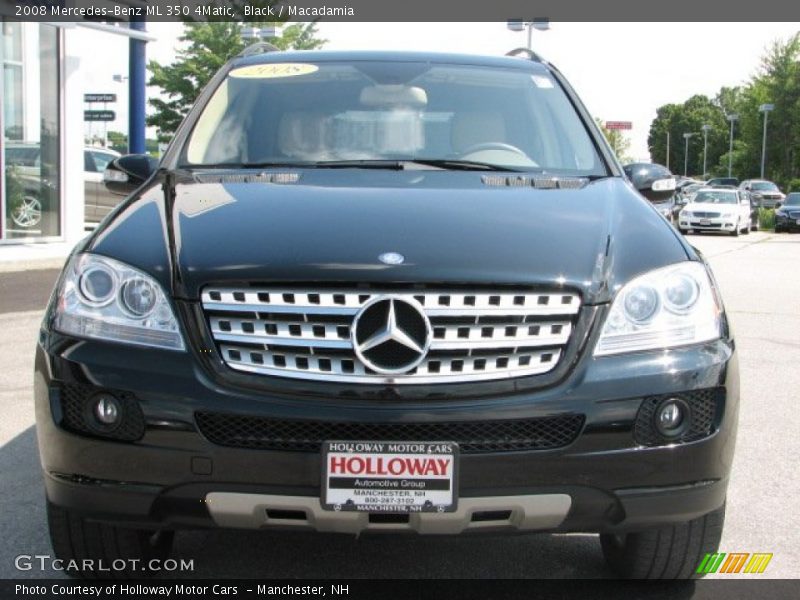 Black / Macadamia 2008 Mercedes-Benz ML 350 4Matic