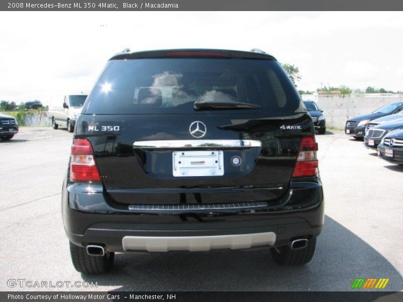 Black / Macadamia 2008 Mercedes-Benz ML 350 4Matic